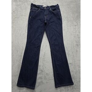 Levis 515 Jeans Womens 10 Blue Boot Cut Denim Stretch Dark Wash Flap Pockets
